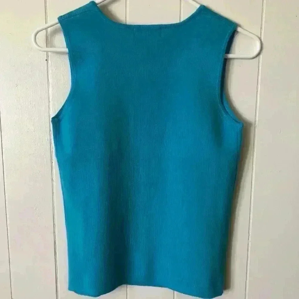 White Stag Sleeveless Knit Acrylic Top Size S - Picture 3 of 5